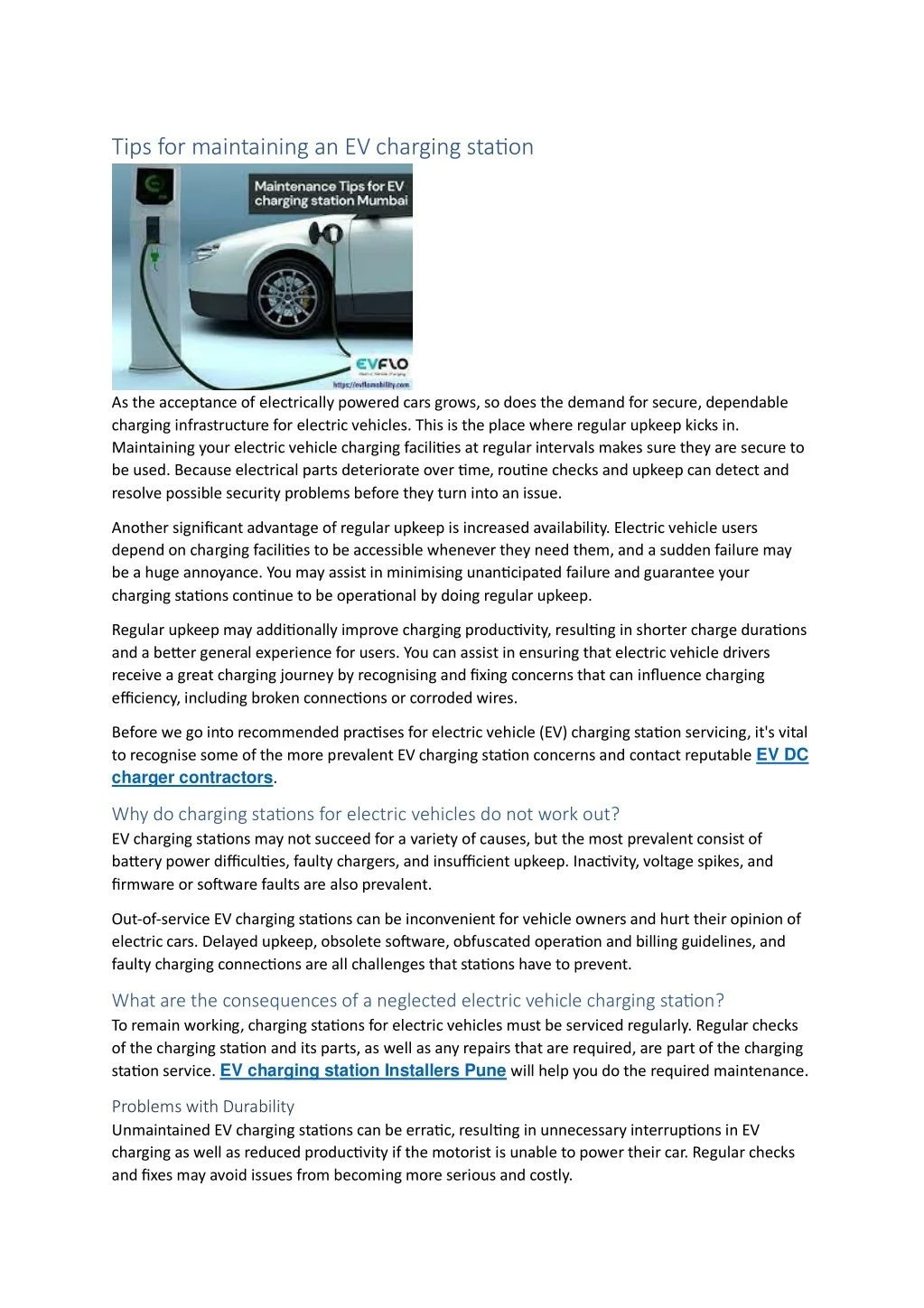 PPT - Tips for maintaining an EV charging station PowerPoint ...