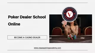 Poker Dealer School Online - Vegas Gaming Academy
