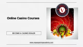 Online Casino Courses - Vegas Gaming Academy