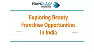 Exploring Lucrative Beauty Franchise Opportunities in India