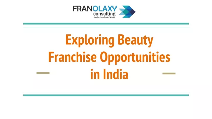 exploring beauty franchise opportunities in india