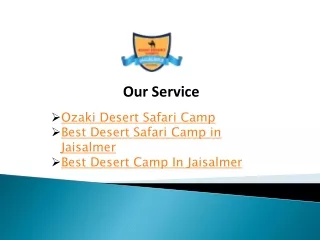 Ozaki Desert Safari Camp