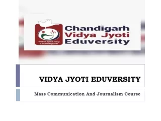 Mass Communication And Journalism Course