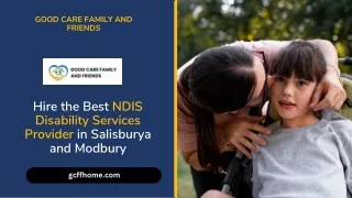 Hire the Best NDIS Disability Services Provider in Salisburya and Modbury