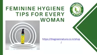 Feminine Hygiene Tips for Every Woman