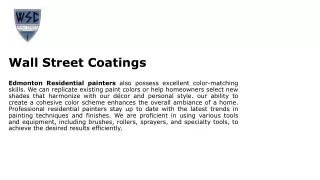 Wall Street Coatings