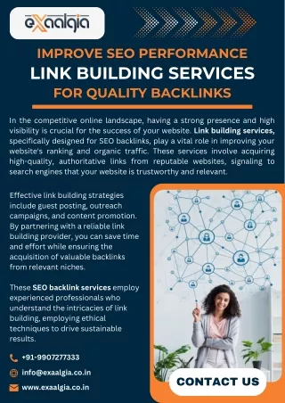 Improve SEO Performance Link Building Services for Quality Backlinks