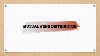 Best Mutual Fund Distributor in India
