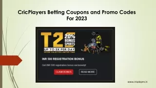 cricplayers promo code for 2023