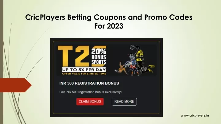 cricplayers betting coupons and promo codes