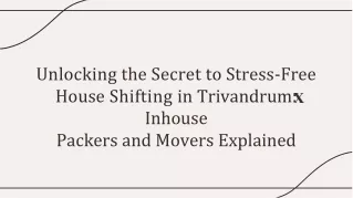 Stress Free Relocation In Trivandrum