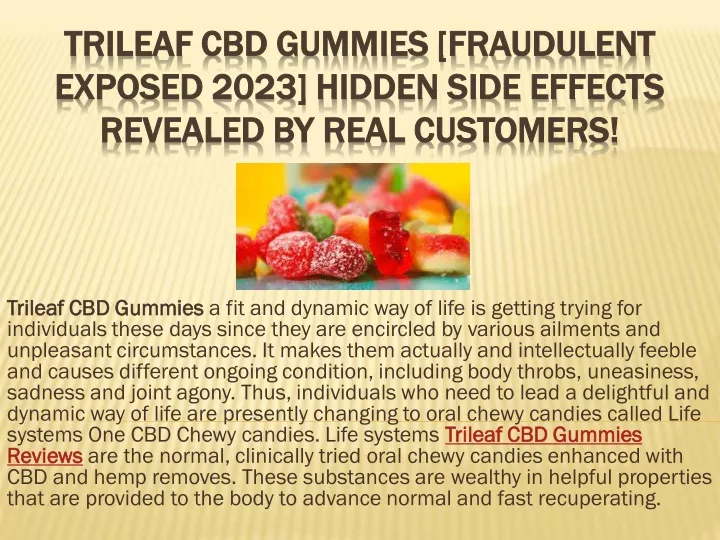 trileaf cbd gummies fraudulent trileaf