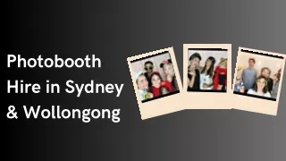 Photobooth Hire in Sydney & Wollongong