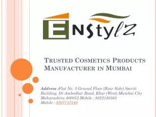 Introducing ENStylz-Cosmatic-Manufacturer-in-Mumbai