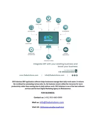 3sd solutions erp application software helps