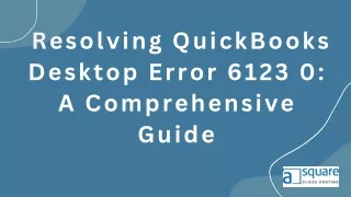 QuickBooks Enterprise Error 6123 0: How to Fix It