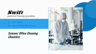 Summer Office Cleaning Checklist - Swift Janitorial Cleaning Specialist (1)