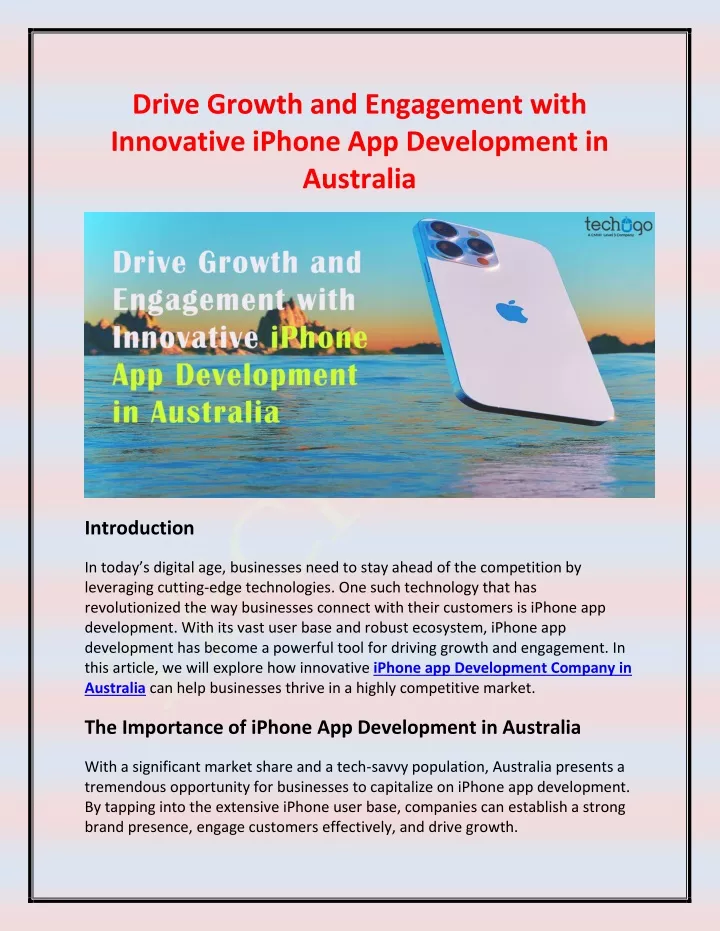 drive growth and engagement with innovative