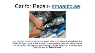 Car for Repair- amaauto.ae