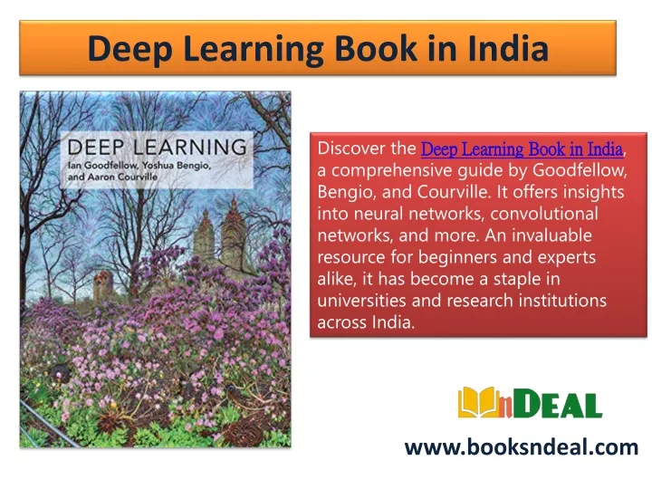 deep learning book in india