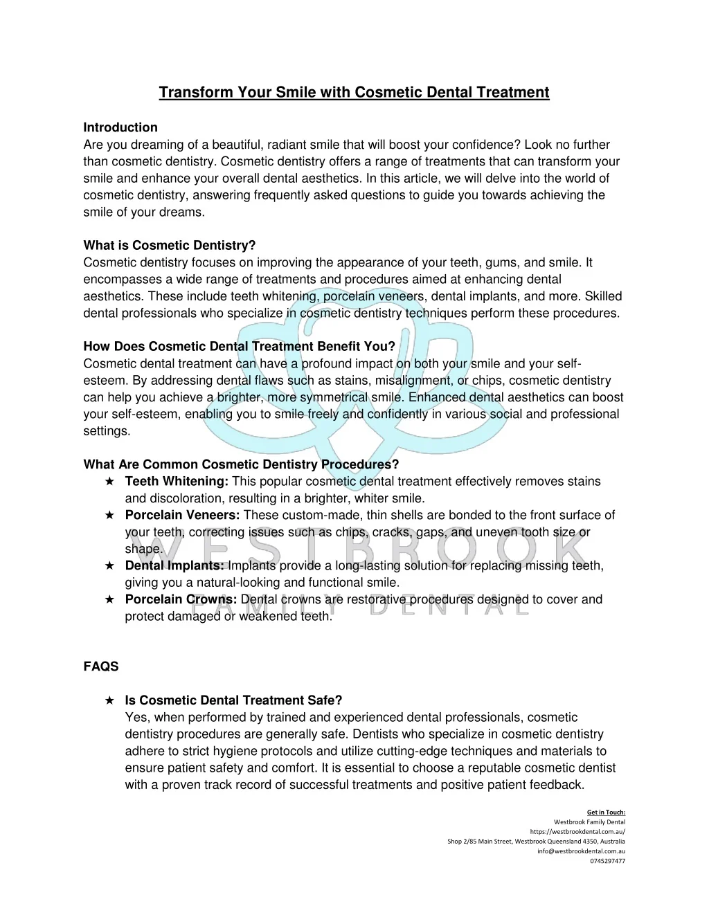 PPT - Transform Your Smile with Cosmetic Dental Treatment PowerPoint ...