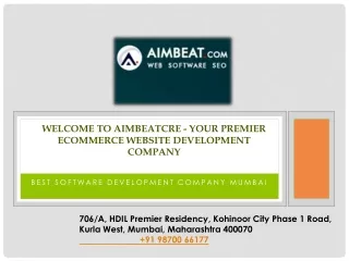 Ecommerce-Software Development in Mumbai - Aimbeat