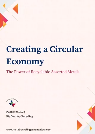 creating a circular economy