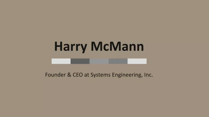 harry mcmann