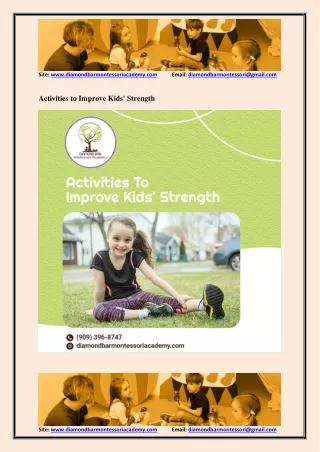 Activities to Improve Kids strength