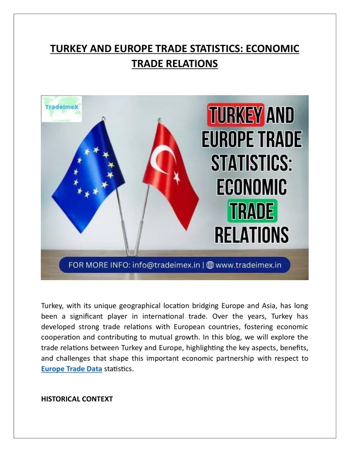 turkey and europe trade statistics economic trade