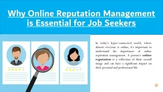 Building a Strong Online Brand: A Job Seeker's Guide to Reputation Management