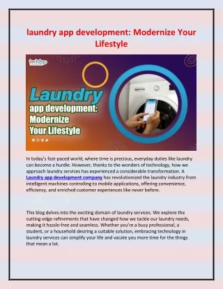 laundry app development modernize your lifestyle