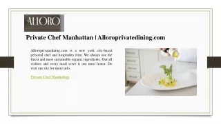 private chef manhattan alloroprivatedining com