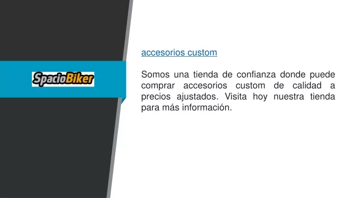 accesorios custom somos una tienda de confianza