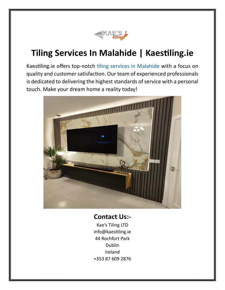 tiling services in malahide kaestiling ie