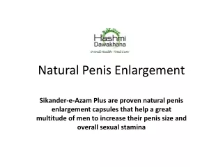 Natural P*nis Enlargement