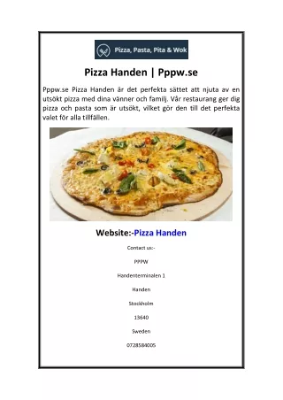 Pizza Handen  Pppw.se