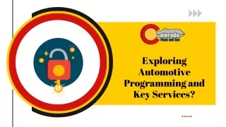 exploring automotive programming and key services