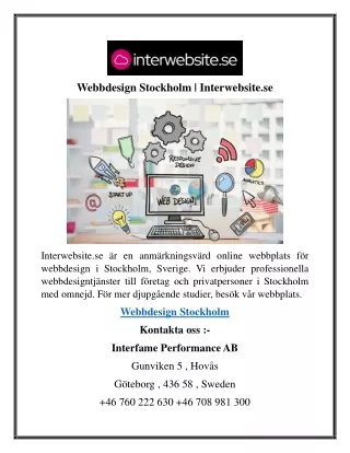webbdesign stockholm interwebsite se