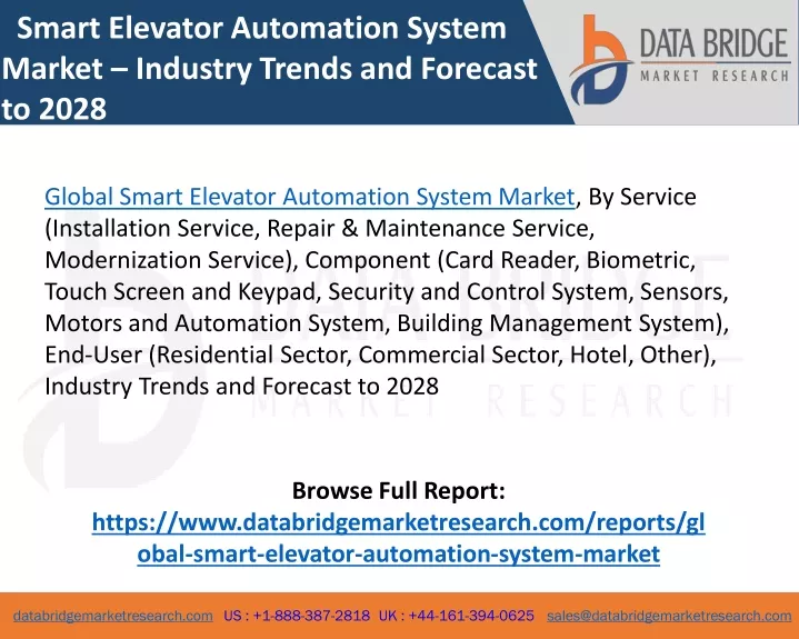 smart elevator automation system market industry