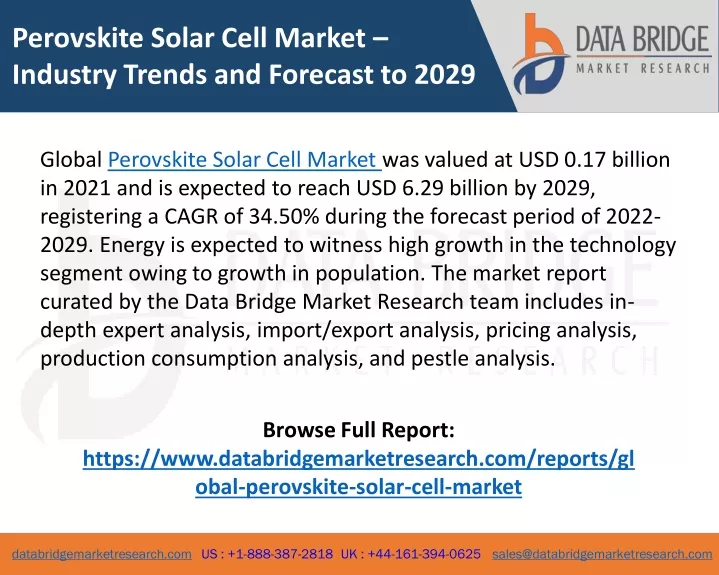 perovskite solar cell market industry trends