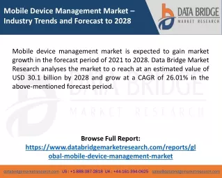 mobile device management market industry trends
