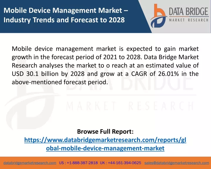 mobile device management market industry trends