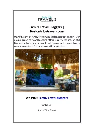 Family Travel Bloggers Bostontribetravels.com