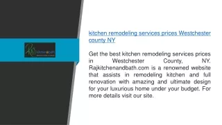 Kitchen Remodeling Services Prices Westchester County Ny  Rajkitchenandbath.com