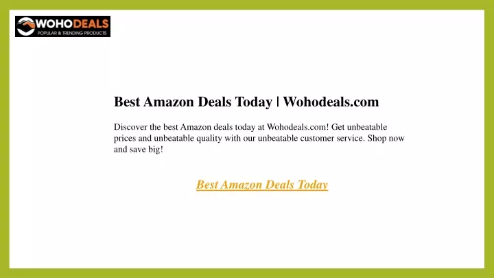 best amazon deals today wohodeals com discover