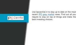 Ipo Grey Market Ipocentral.in