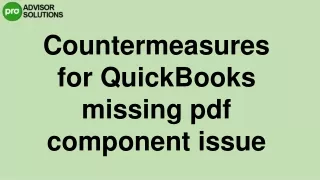 countermeasures for quickbooks missing