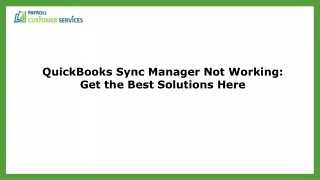 quickbooks sync manager not working get the best
