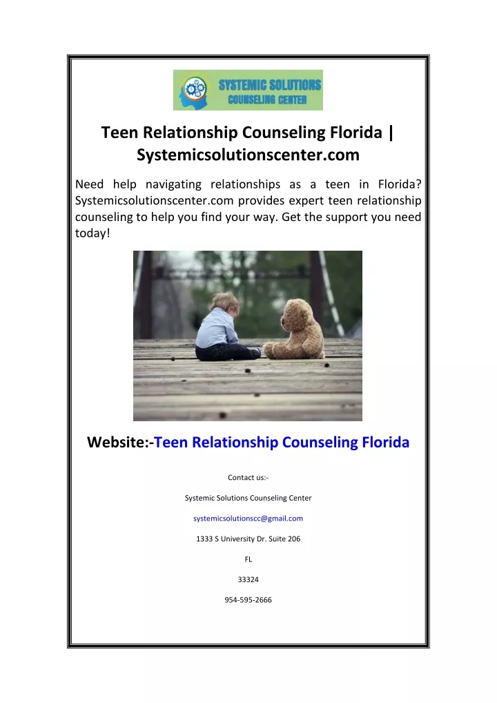 teen relationship counseling florida